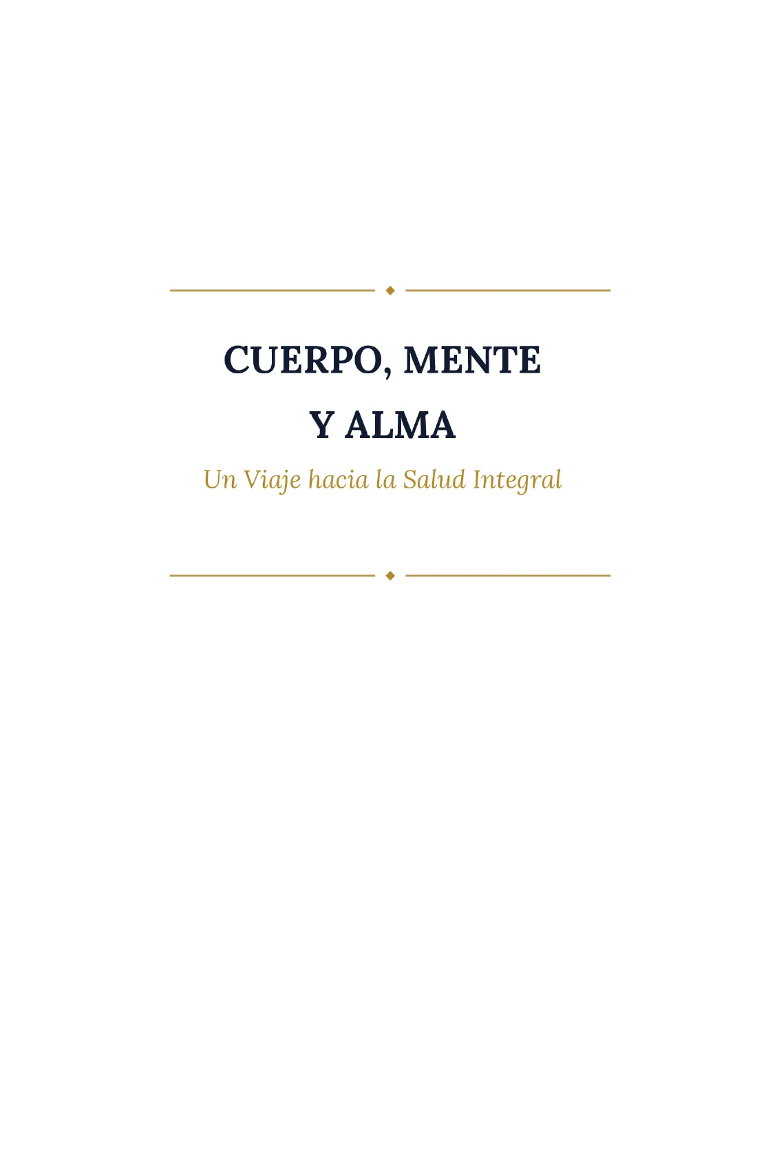 Página interior Cuerpo Mente y Alma - Bienestar integral INKORA