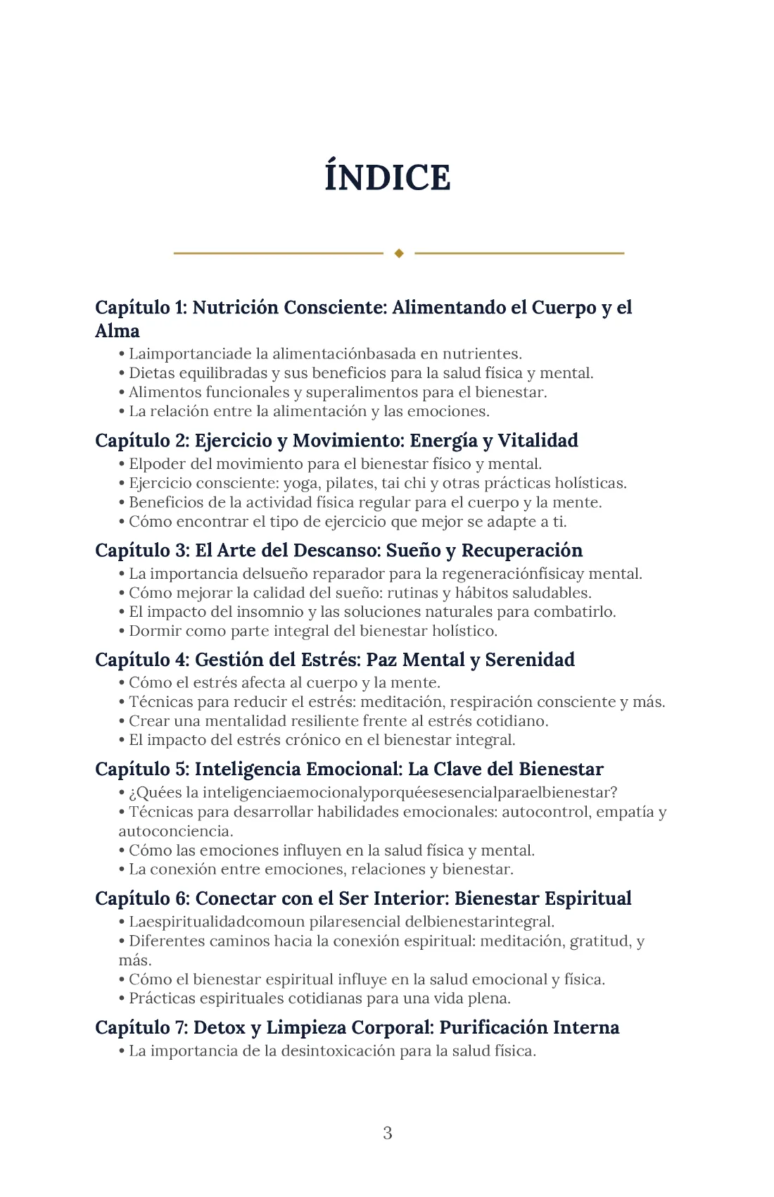 Página interior Cuerpo Mente y Alma - Bienestar integral INKORA