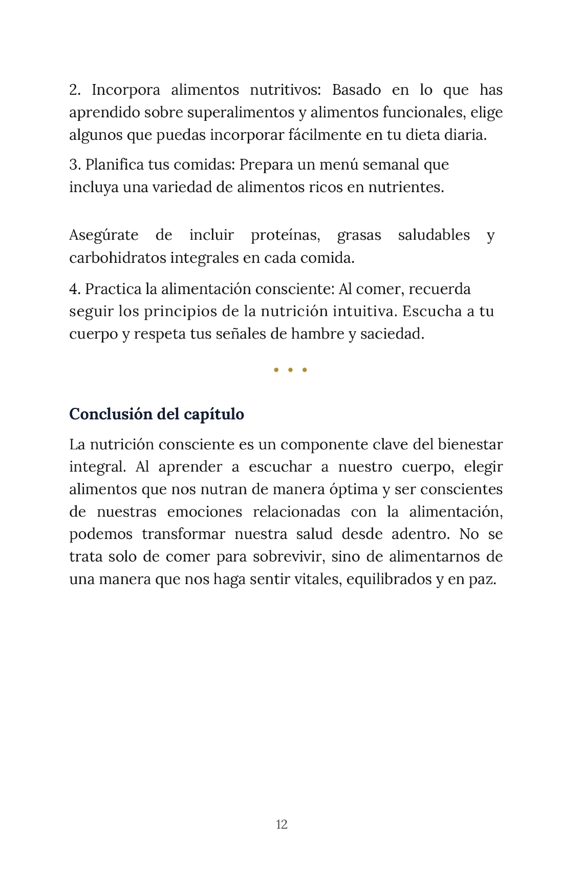 Página interior Cuerpo Mente y Alma - Bienestar integral INKORA
