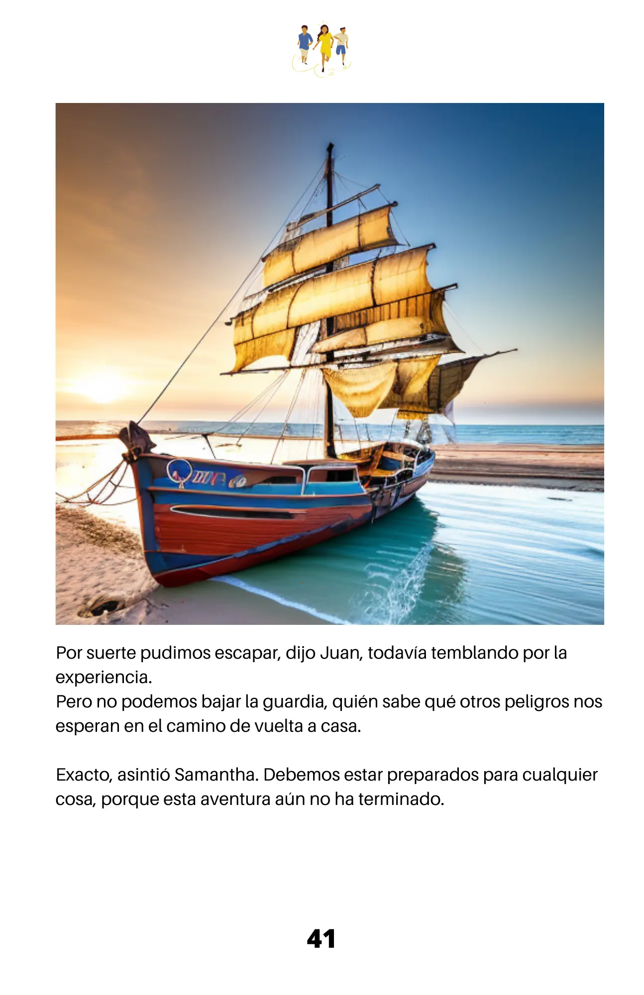 Página interior de La Llave Mágica - Libro de aventuras para niños