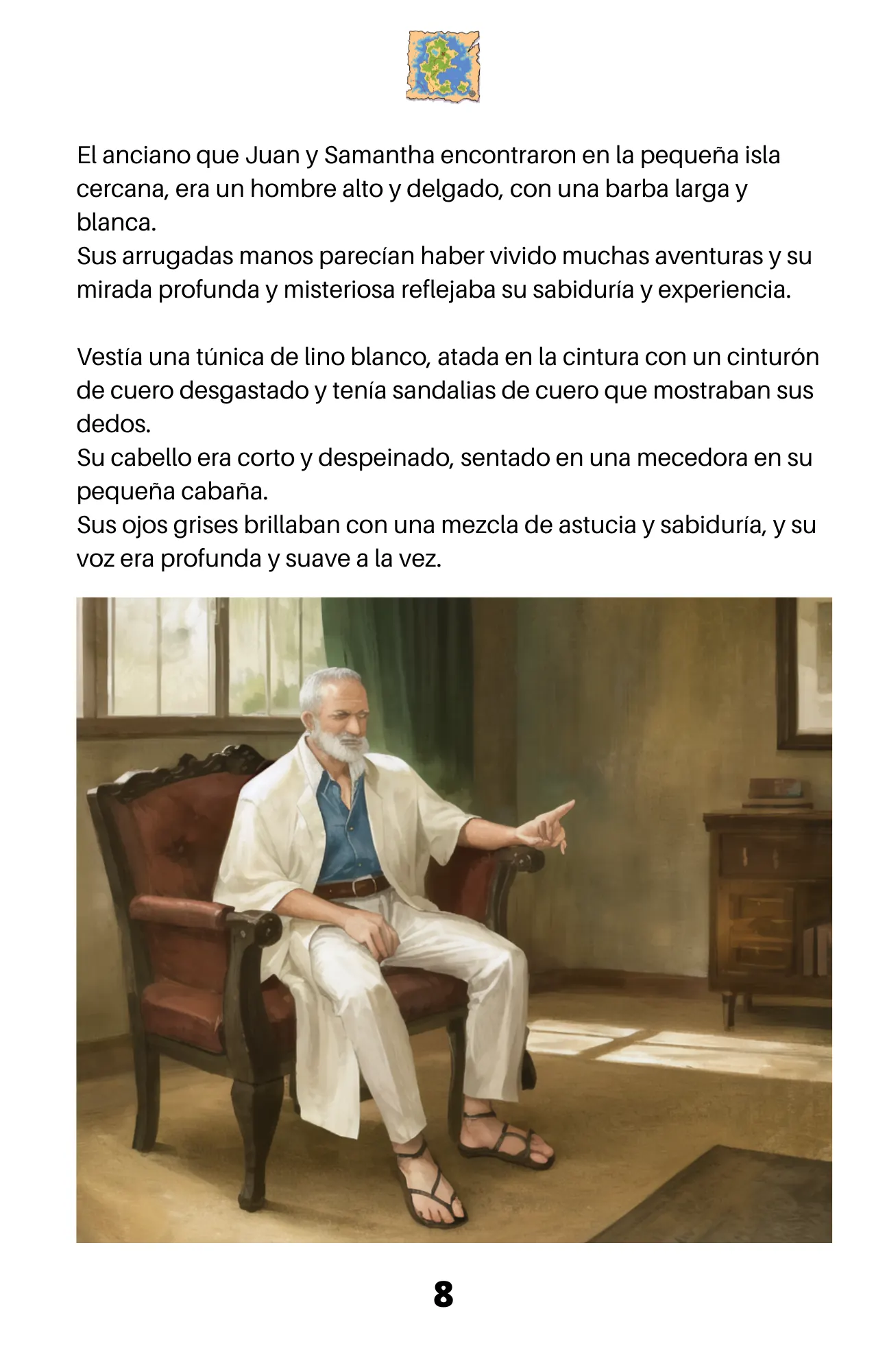 Página interior de La Llave Mágica - Libro de aventuras para niños