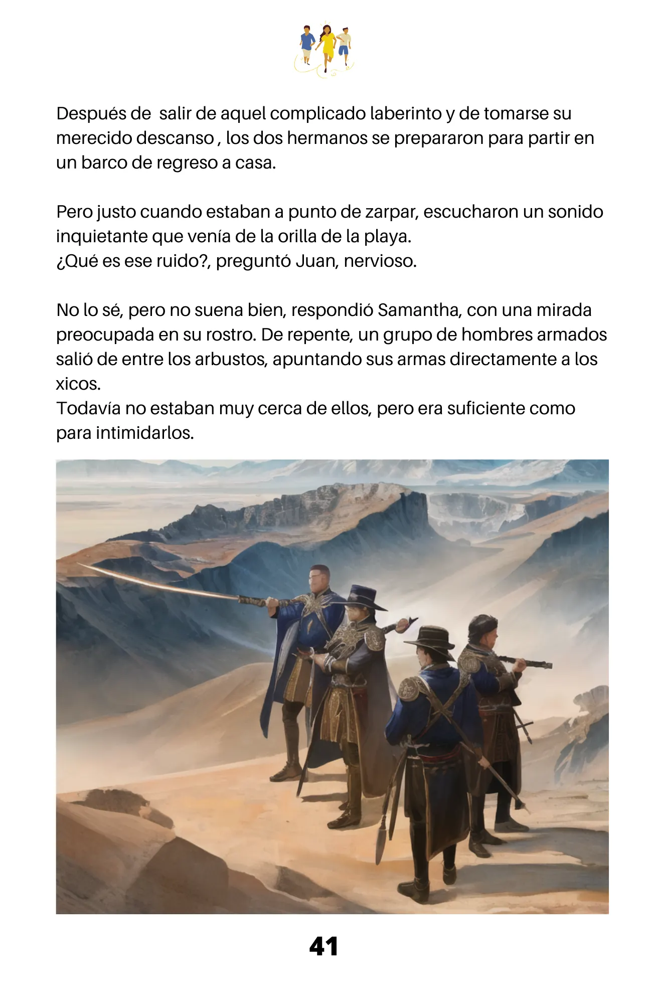 Página interior de La Llave Mágica - Libro de aventuras para niños