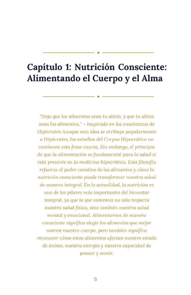 Inicio real del capítulo 1 de Cuerpo, Mente y Alma.